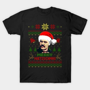 Friedrich Nietzsche Merry Nietzchmas T-Shirt